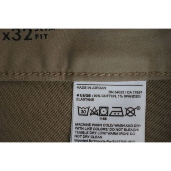 Banana Republic 488420-01 Men's Sz 31 x 32 Khaki Slim Fit Traveler Pants - Picture 5 of 11